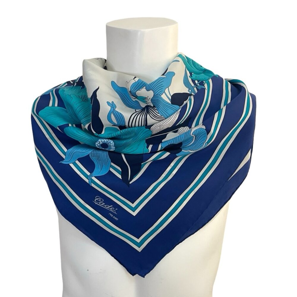 Cadei Milano Floral Silk Scarf – Made in Italy 🇮🇹